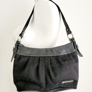 Nine West Black Textured Shoulder Bag